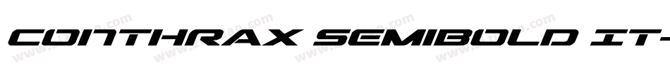 Conthrax SemiBold It字体转换
